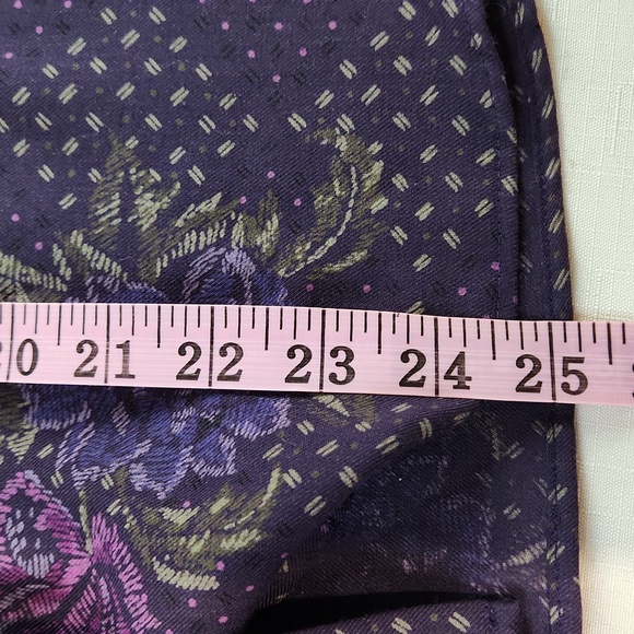 Vintage Evan-Picone Floral Long Sleeve Blouse/Shirt. Size 14 - Picture 9 of 10